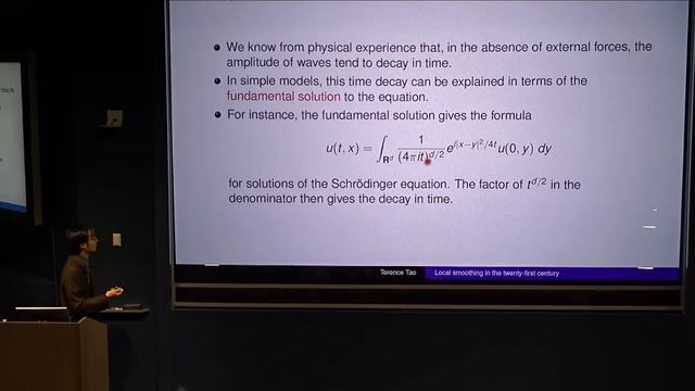 Terence Tao - From Rotating Needles to Stability of Waves: Local Smoothing... (November 29, 2023)