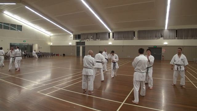 wrka soke kubota 2011 10 28 sess3 03a part2 partner work kumite drills mawashi geri haisoku geri ch