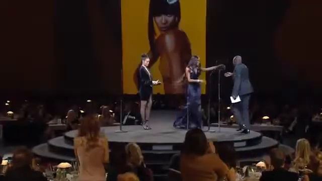 Rihanna & Naomi Campbell presenting Edward Enninful at the British Fashion Award