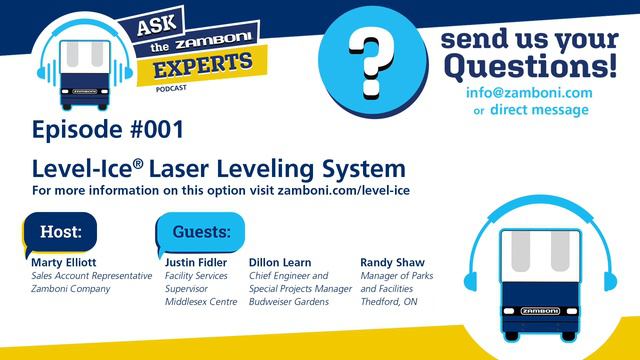 Ask The Zamboni Experts Podcast EP#001: Level-Ice® Laser Leveling System