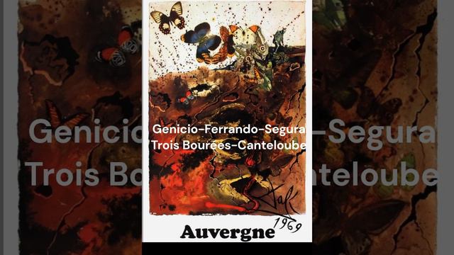 CANTELOUBE - Trois Bourrées / Voz, clarinete y piano. Genicio-Ferrando- Segura