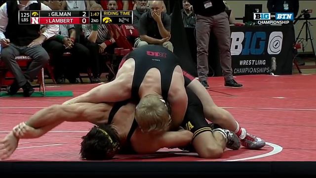 Gilman vs. Lambert - 125 LBs - Big Ten Wrestling Championship