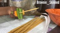 Grilling Shish kebabs (InDoors)