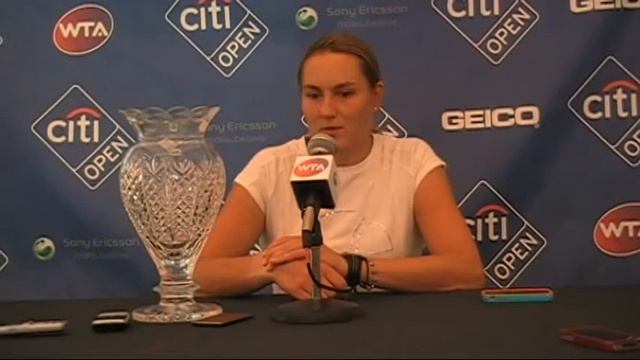 Exclusive CitiOpen Video: Champion Nadia Petrova Press Conference 7/31/11