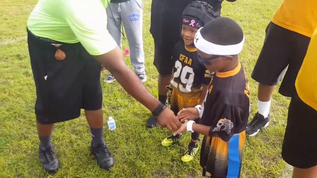 Julius Wilson Jr. first football game (my nephew)
