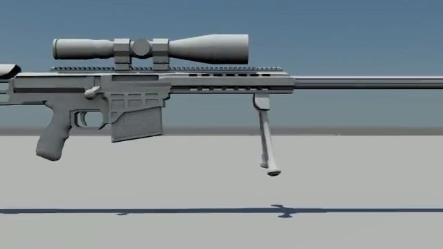 Barrett 98 3d model