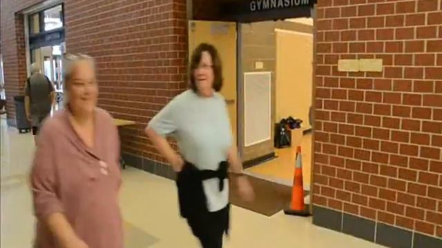 Mass in Motion Walking Group at Kuss Middle School   Jan 16 2016
