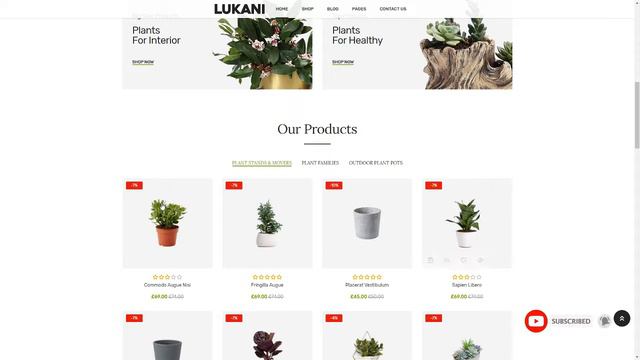 Lukani - Plant Store Theme for WooCommerce WordPress  Sullivan Tom