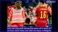 Italy star Leonardo Spinazzola injured vs Belgium during Euro 2020 match