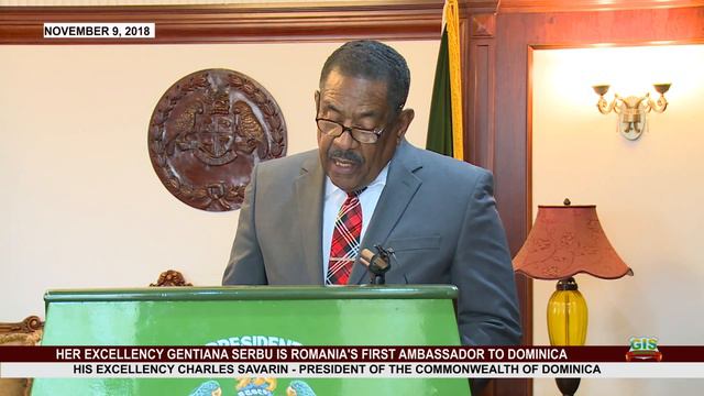 Her Excellency Gertiana Serbu is Romania's First Ambassador to Dominica