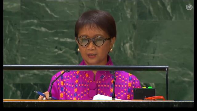 Foreign Minister Retno Marsudi Speech At The United Nations