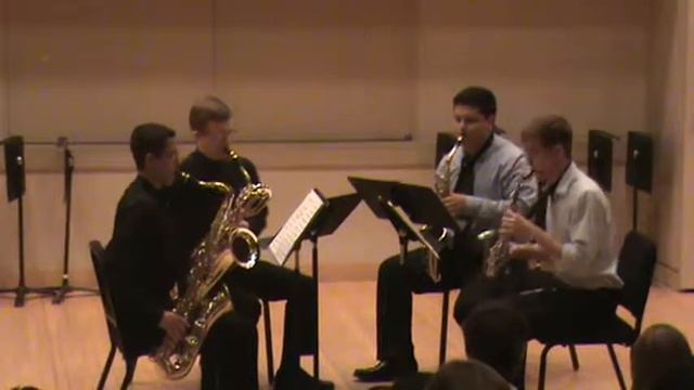 Tango Virtuoso by Esaich performed by the Wind Ensemble Sax Quartet,Baylor HS Summer Camp 2013