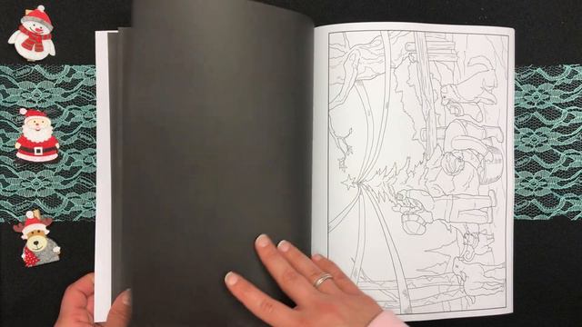 Friedliches Winterdorf by Julia Rivers Coloring Book Flip Through