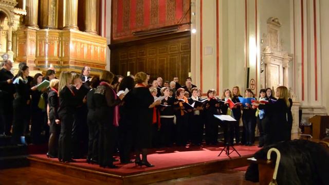 CORAL JORGE MANRIQUE EN ZARAGOZA (O Sacrum Convivium, Los Tres Coros) Video Realizado Por Manuel Va