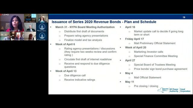Joint regular meeting of The New York Power Authority 3-31-20