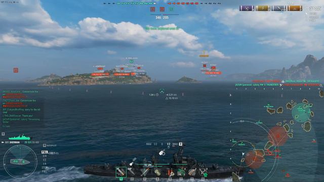 USS Forrest Sherman "Black"  0.8 Sec Reload | World of Warships
