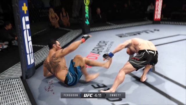 ТОНИ ФЕРГЮСОН VS ДЖОШ ЭММЕТТ UFC 4 CPU VS CPU