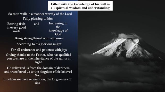 Daily Devos Colossians 1:9 Having knowledge of the will of God that is growing