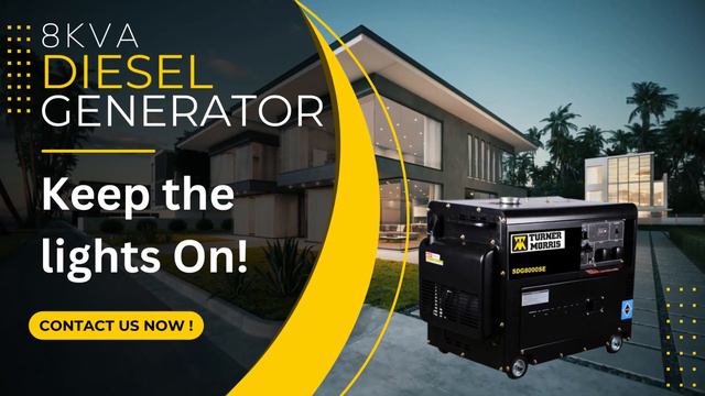 Amazing deal Turner Morris Silent Diesel Generator