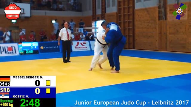 +100 kg: Repechage (40) MESSELBERGER, Daniel (GER) vs KOSTIC, Vladimir (SRB)