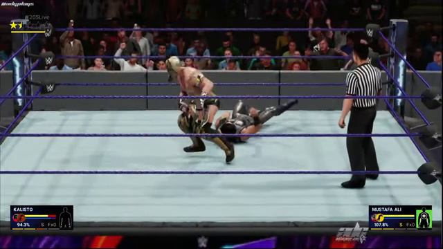 KALISTO HELPS MUSTAFA ALI IN A DAVARI ATTACK AFTER AN EPIC 4.5 MATCH | WWE 2K19 Universe Mode
