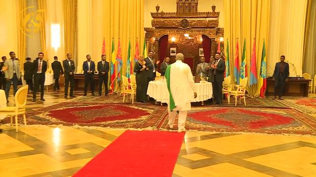 "Selam" Mohammed Ahmed with Prime Minister Abiy Ahmed and Eritrean Delegation at National Palace