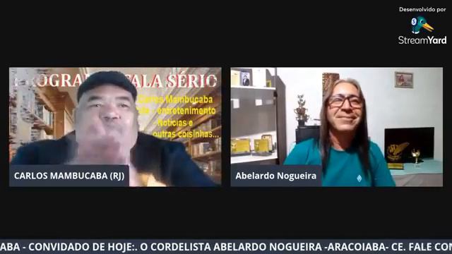 TV MAMBUCABA - 28º PROGRAMA FALA SÉRIO COM CARLOS MAMBUCABA   ABELARDO NOGUEIRA  CE  22 06 21