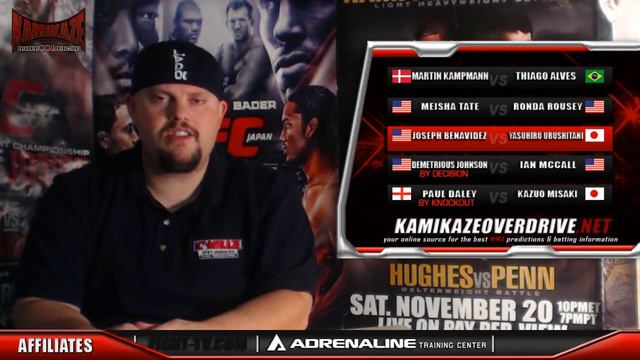 UFC on FX 2 / Strikeforce: Tate vs Rousey Predictions- Kamikaze Overdrive MMA