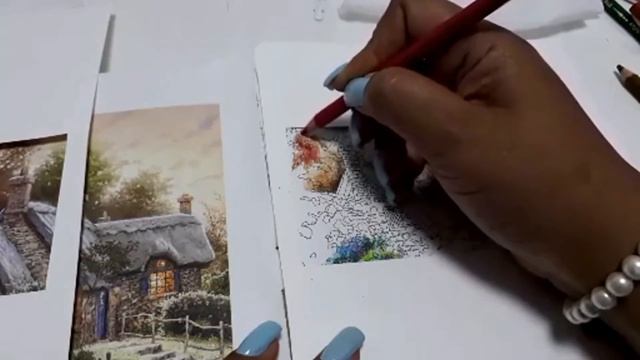 Live Grupo de Colorir Flor de Maio - Thomas Kinkade  Coloring Book