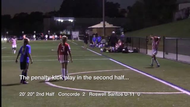 Highlights - Concorde North Black U-10 vs. Roswell Santos U-11 Friendly 10-15-15