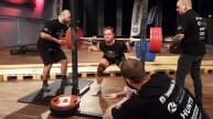 Stian Lønnum Thue 220kg Axle Squat for reps - Rogalands Sterkeste Mann 2019