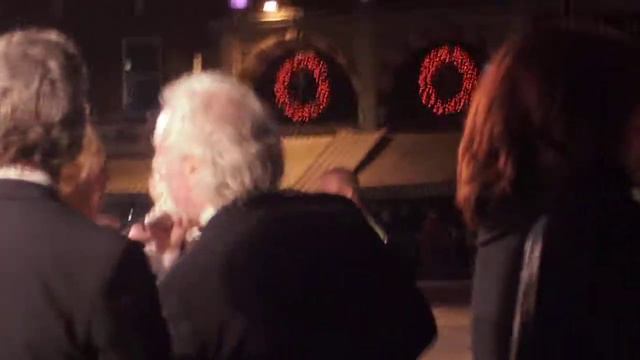 Dominic Monaghan and Bernard Hill at The Hobbit London Premiere