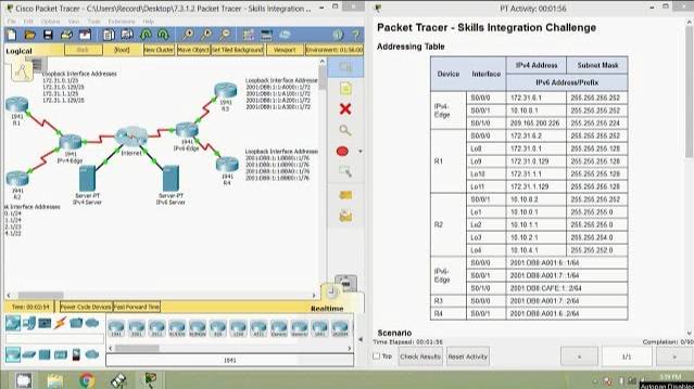 7.3.1.2 Packet Tracer - Skills Integration Challenge