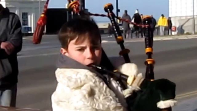 Young Piper Visits Margate