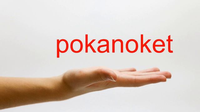 How to Pronounce pokanoket - American English