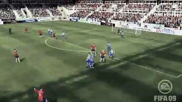 Golazo de falta Riise FIFA 09