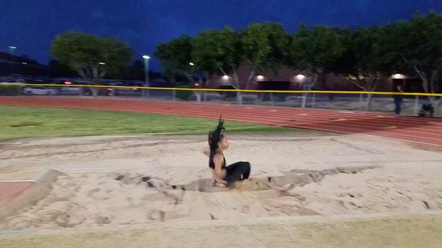 Jasmine Todd long jump 5 step approach