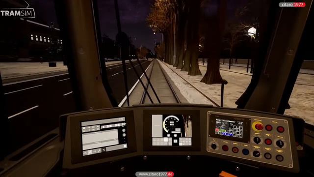 #3 Tram Sim Wien - Mit der Linie 1 durch das winterliche Wien bei Nacht.