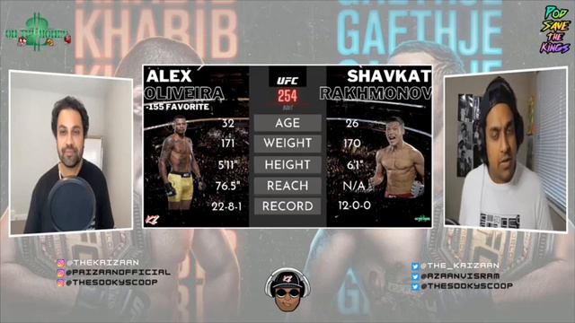 UFC 254: Alex Oliveira vs. Shavkat Rakhmonov - The Vet, The Bet, and The Casual