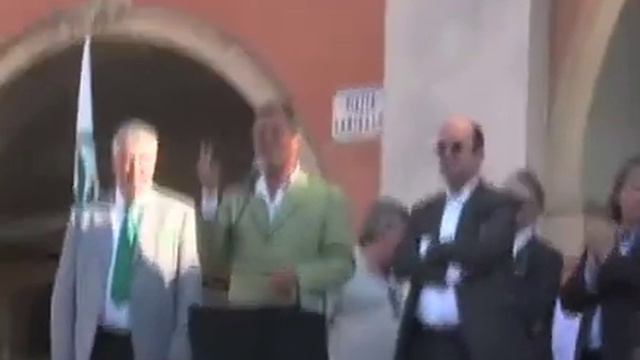 Luca Caselli Sindaco: il Ministro Calderoli parla al comizio di Piazza Garibaldi