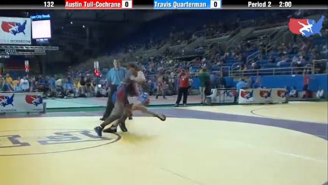 Fargo 2012 132 Round 2: Austin Tull-Cochrane (Arkansas) vs. Travis Quarterman (Texas)