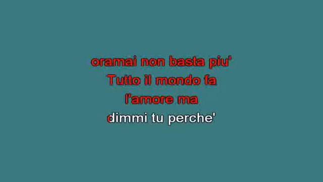 Oggi il mondo vuiole amore   Vanoni Ornella [karaoke]