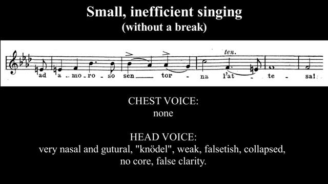 A BREAK between the registers (female singers)