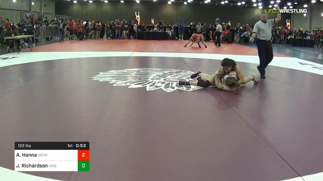 2018 USAW-USMC Girls FK & U23 Women's Nationals/Junior  122 Consi Of 8 #1 - Alexis Hanna (SOTM) Vs