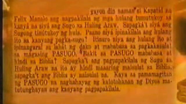 Is Felix Manalo the one Pastor in John 10:16? Part I