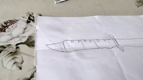 как сделат нож боуи из бумаги гамма фаза волны 4