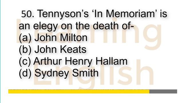 BCS English Literature | English Literature MCQ | English Literature Questions | English Literature