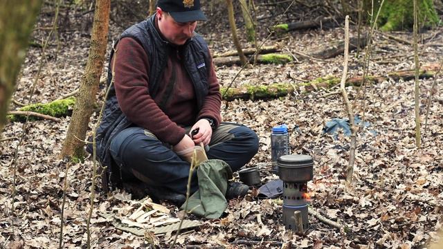 Puma White Hunter Knife Adventure: Making Coffee in the Woods with a Camping Stove