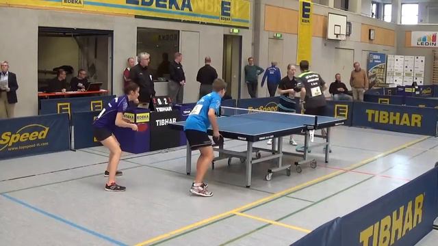 Tischtennis Stativ Bayer M 2017 Buxheim   16 Tiefenbrunner Hollo vs Janitzek Geist