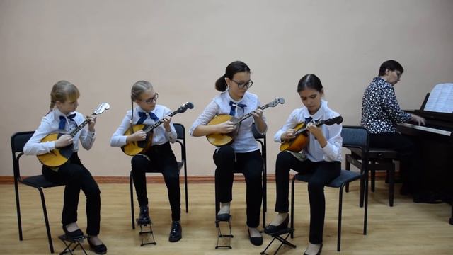 Торопилова Анна, Ершова Анастасия, Гудкова Анна, Гудкова Алина. И.Дунаевский "Песенка моряков"